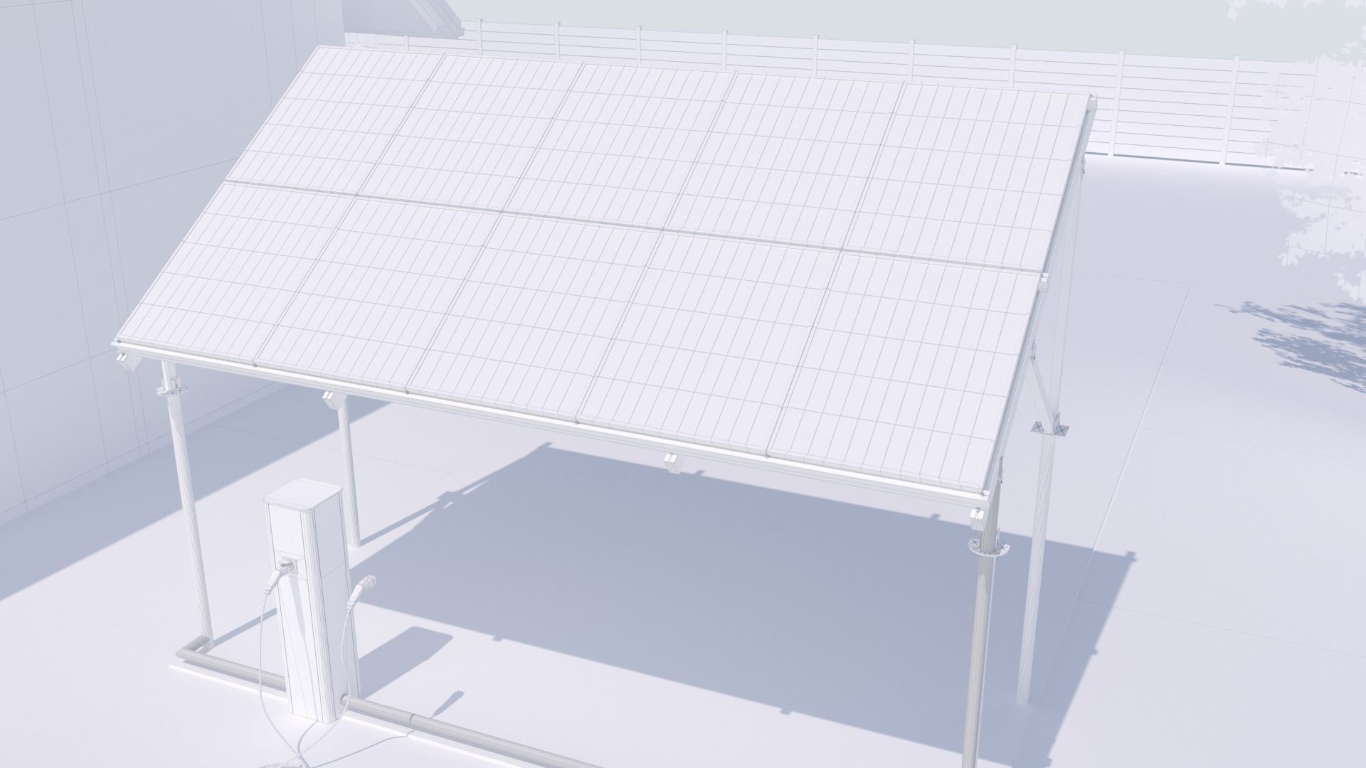 Home Solar Energy System 3D model_13