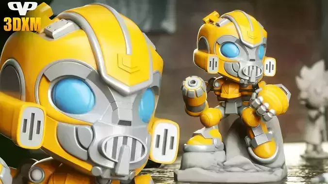 Bumblebee Chibi STL for 3D Printing ChibiSTL 3DXM