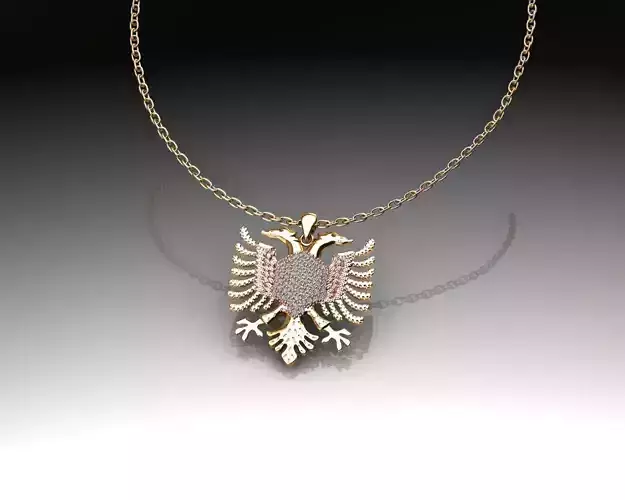 Eagle of Albania Necklace 3D print model
