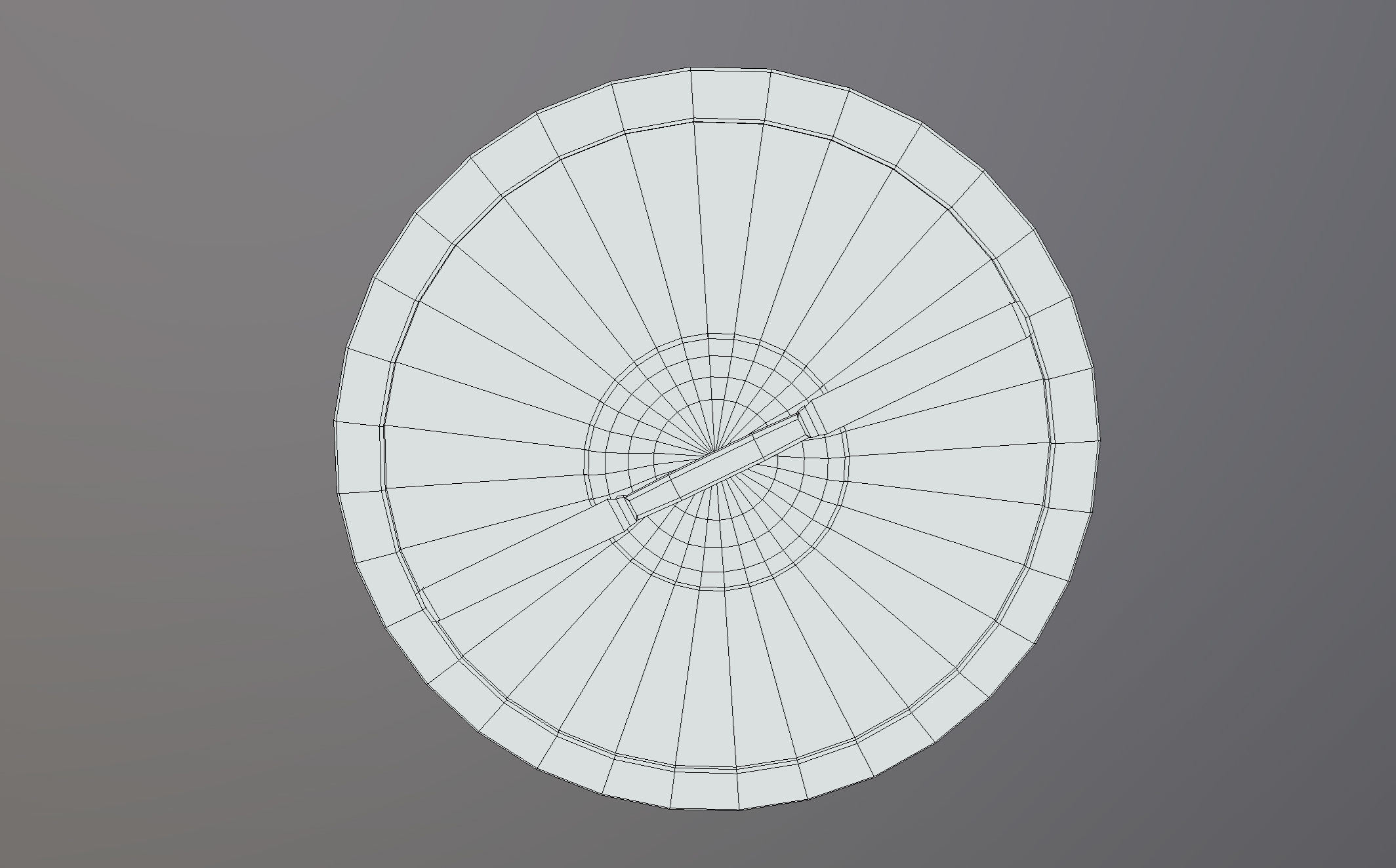 Round wooden shield stylized cartoon PBR game asset  Low-poly 3D model_12