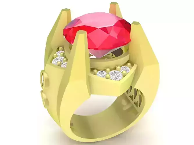 luxury korea diamond men ring 3787