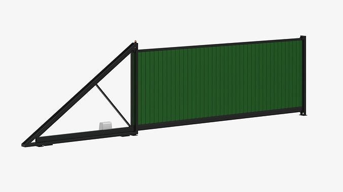 Sliding gate 3D model