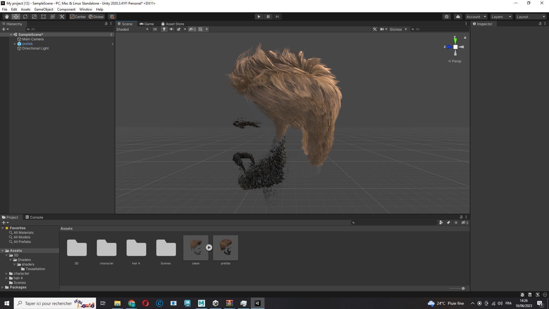 Realtime hair man low poly Hairstyle Game Ready Low-poly 3D model_24