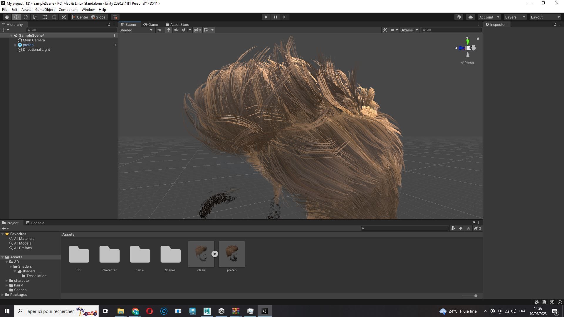 Realtime hair man low poly Hairstyle Game Ready Low-poly 3D model_23
