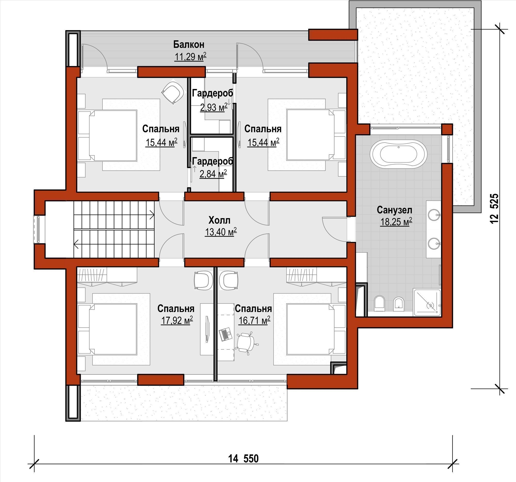 Hi tech house 3D model_3