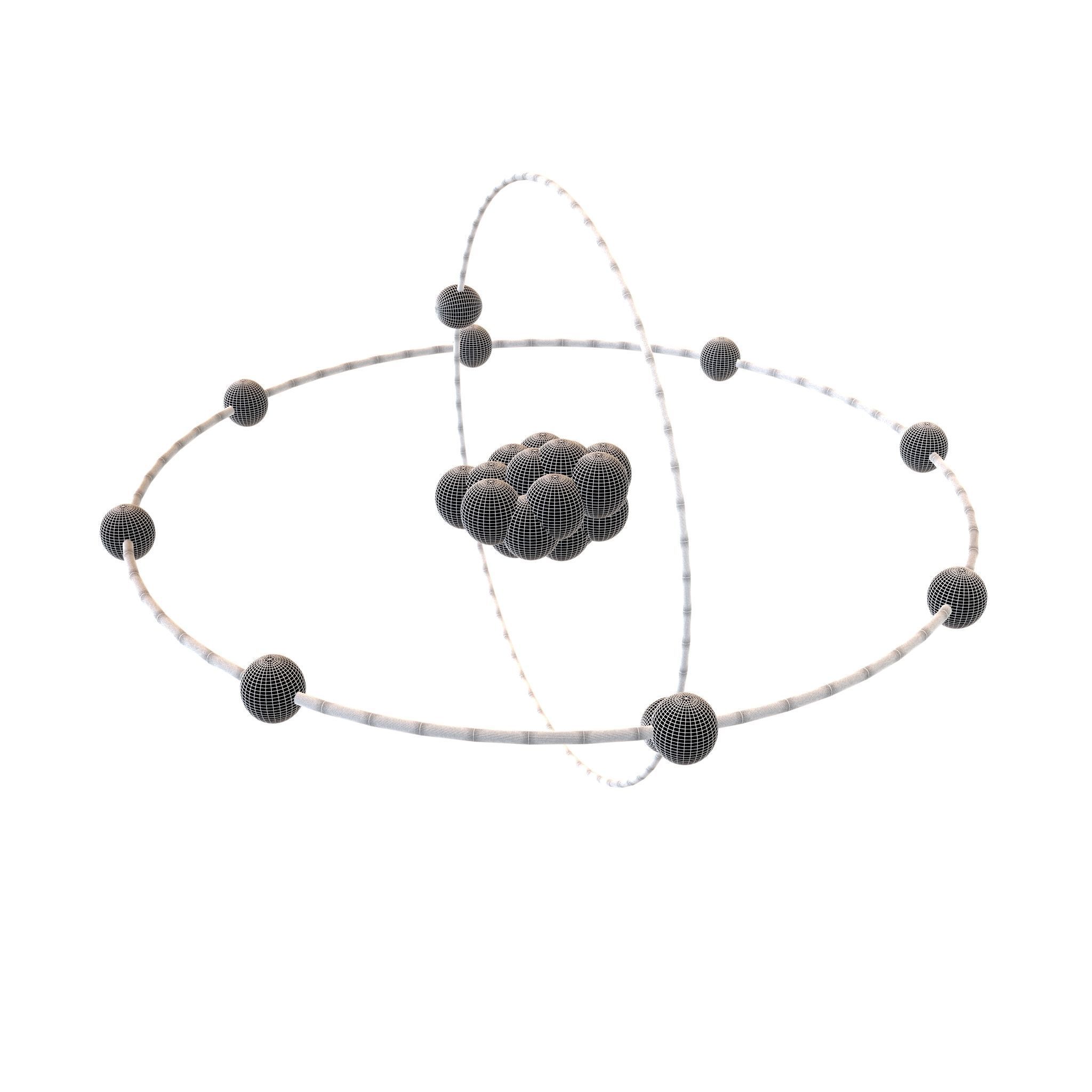 Neon Chemical Element v1 001 Low-poly 3D model_4