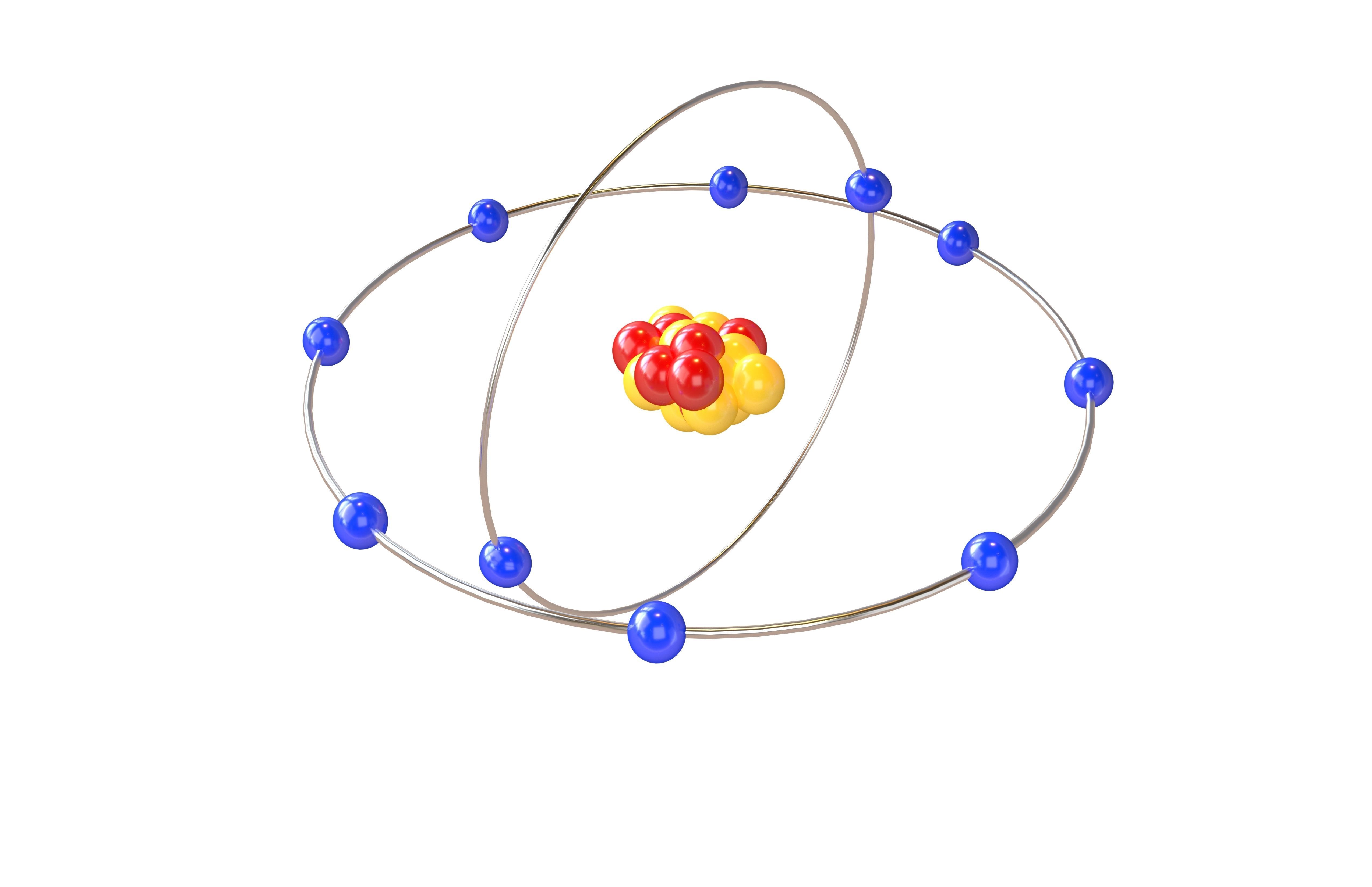 Neon Chemical Element v1 001 Low-poly 3D model_2