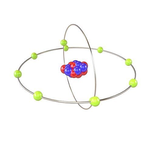 Neon Chemical Element v2 003 Low-poly 3D model