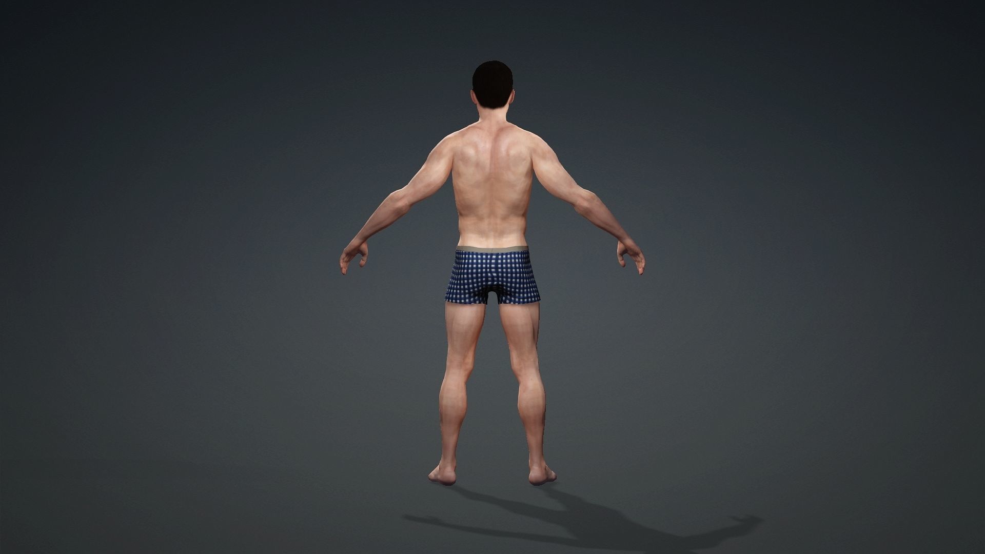 Reallistic Men 3d Model 3D model_2