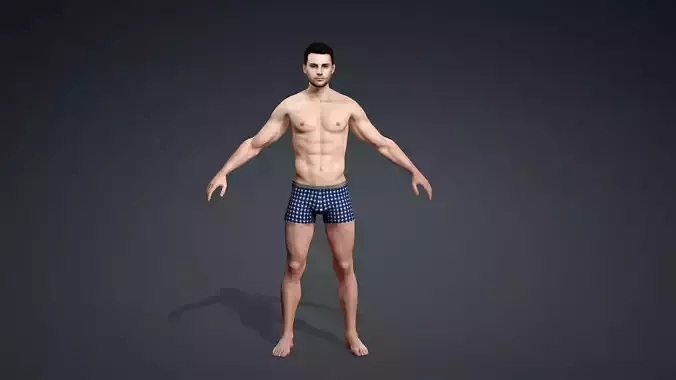 Reallistic Men 3d Model