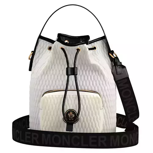 Kilia Bucket Bag White V2 pose 04 3D model
