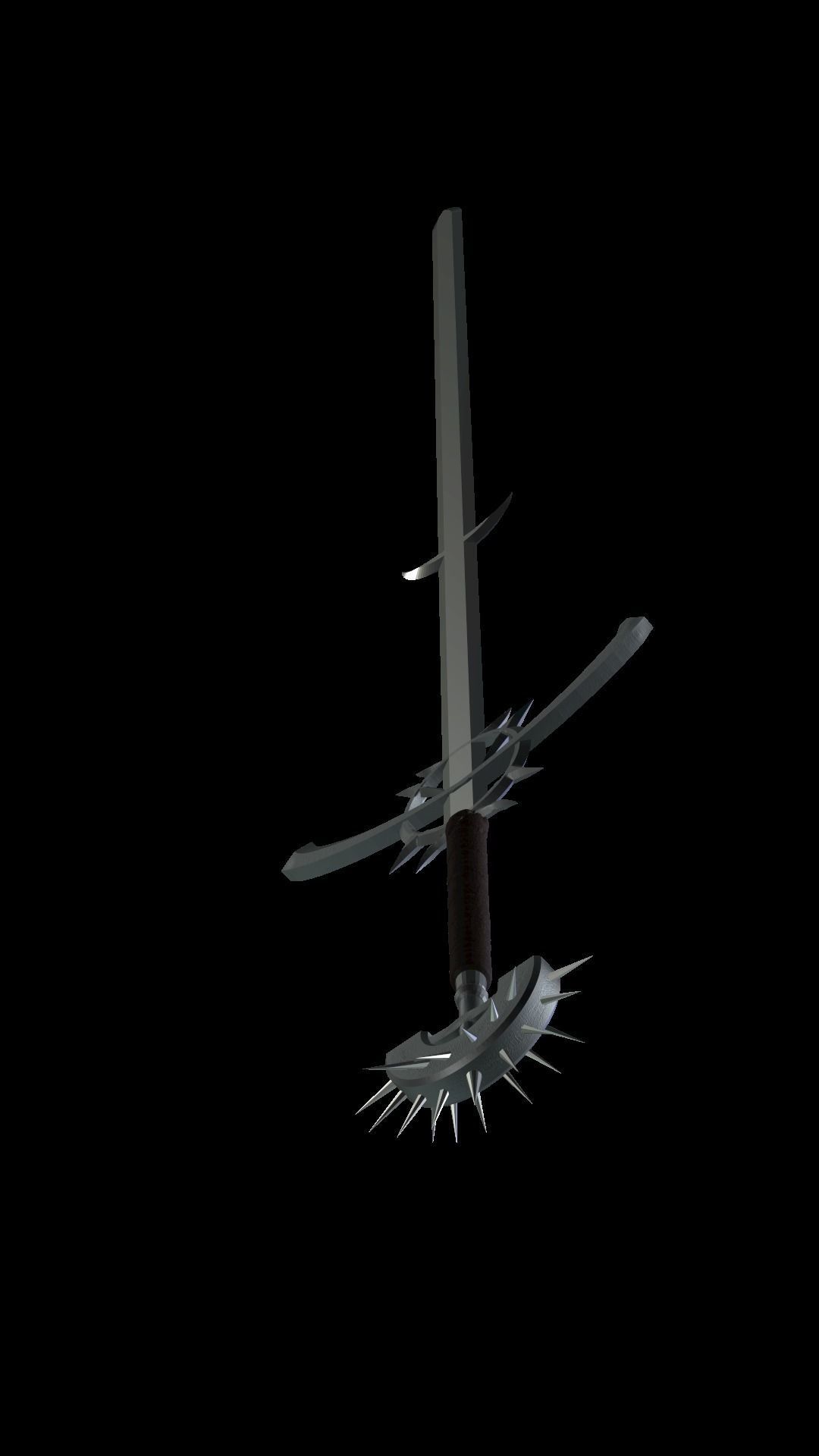 Sword of the Dark Crusader 3D print model_3