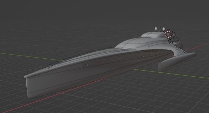 Modern Yatch 3D model_7