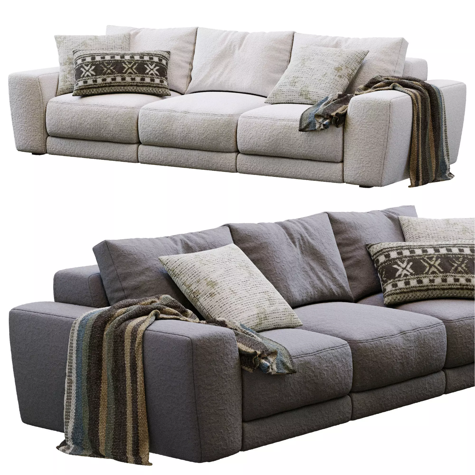Pasha By Jesse 3 seater 3D model