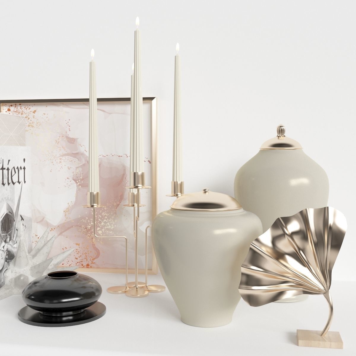 Decoration set 17 3D model_4