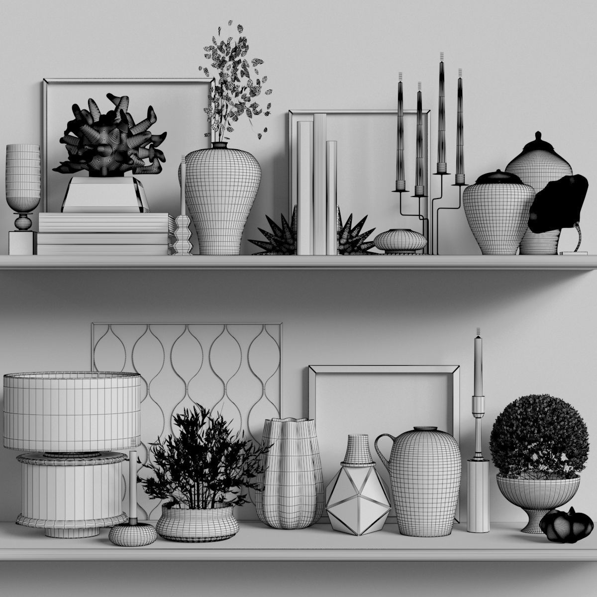 Decoration set 17 3D model_5