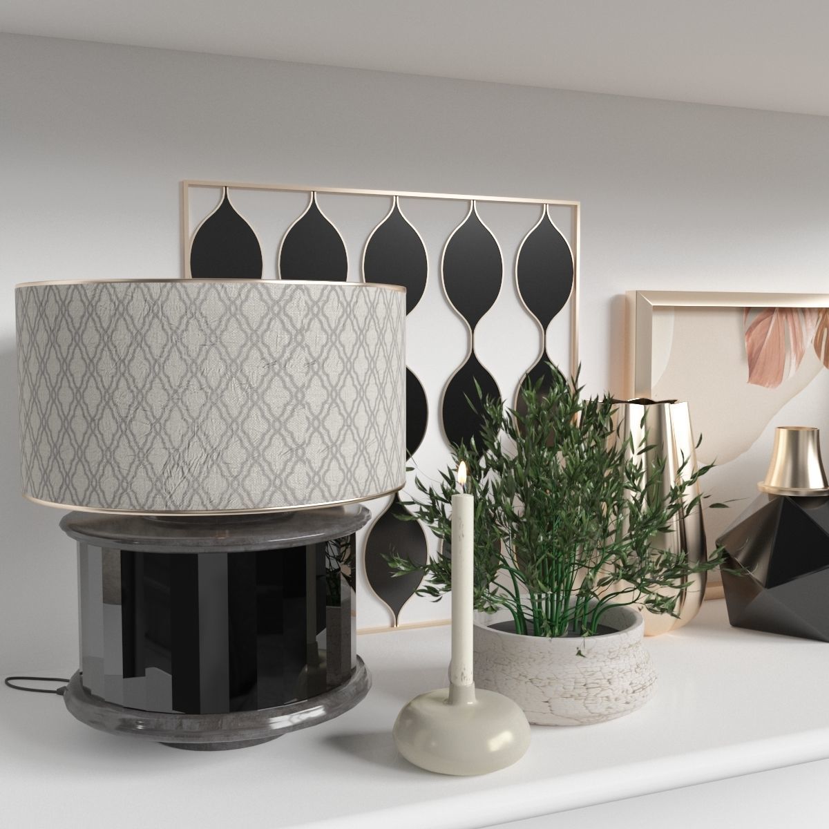 Decoration set 17 3D model_3