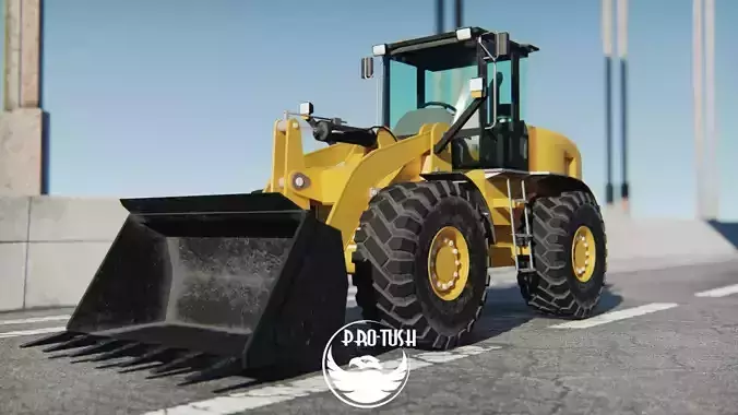 Escavadeira wheel loader 3D model