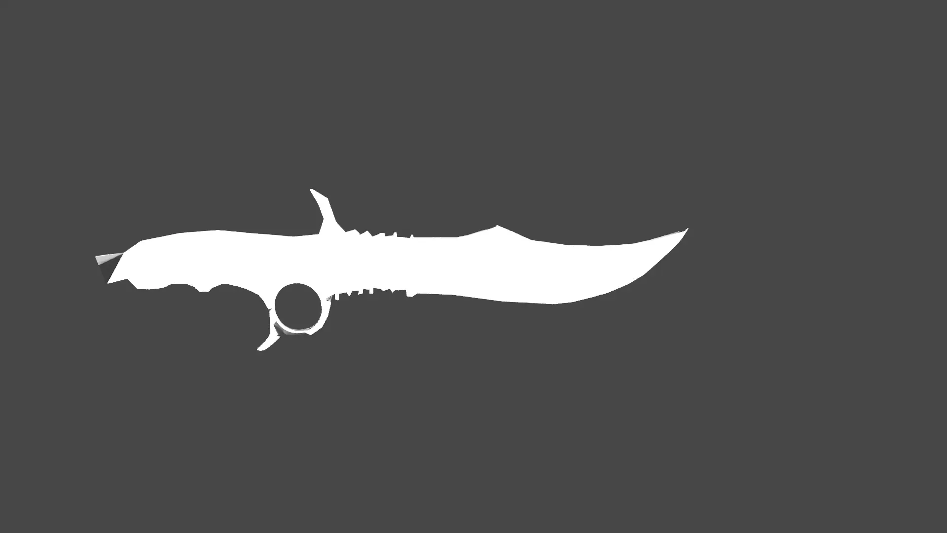 military knife Free low-poly 3D model_0