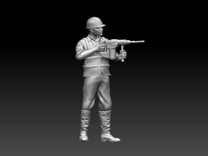 builder wwii soldier 3D print model