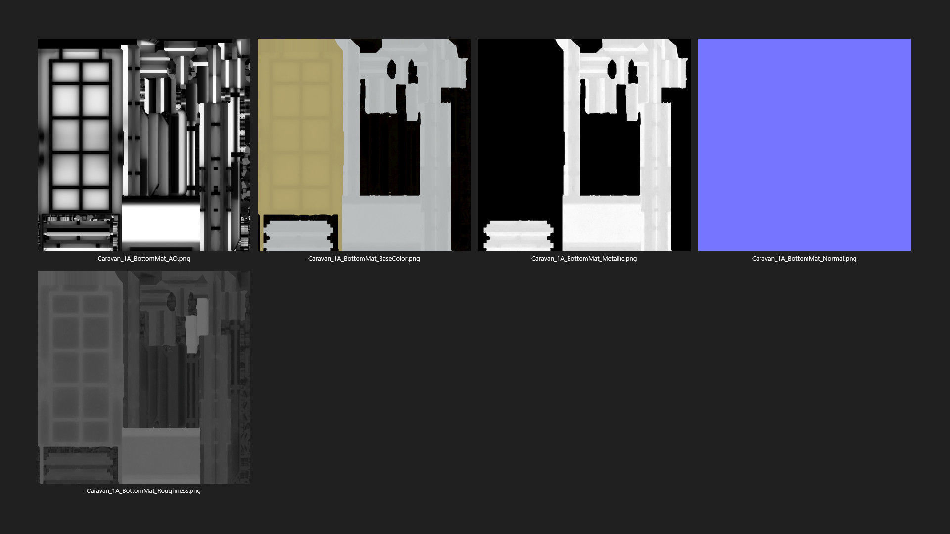 Caravan 1A Low-poly 3D model_17