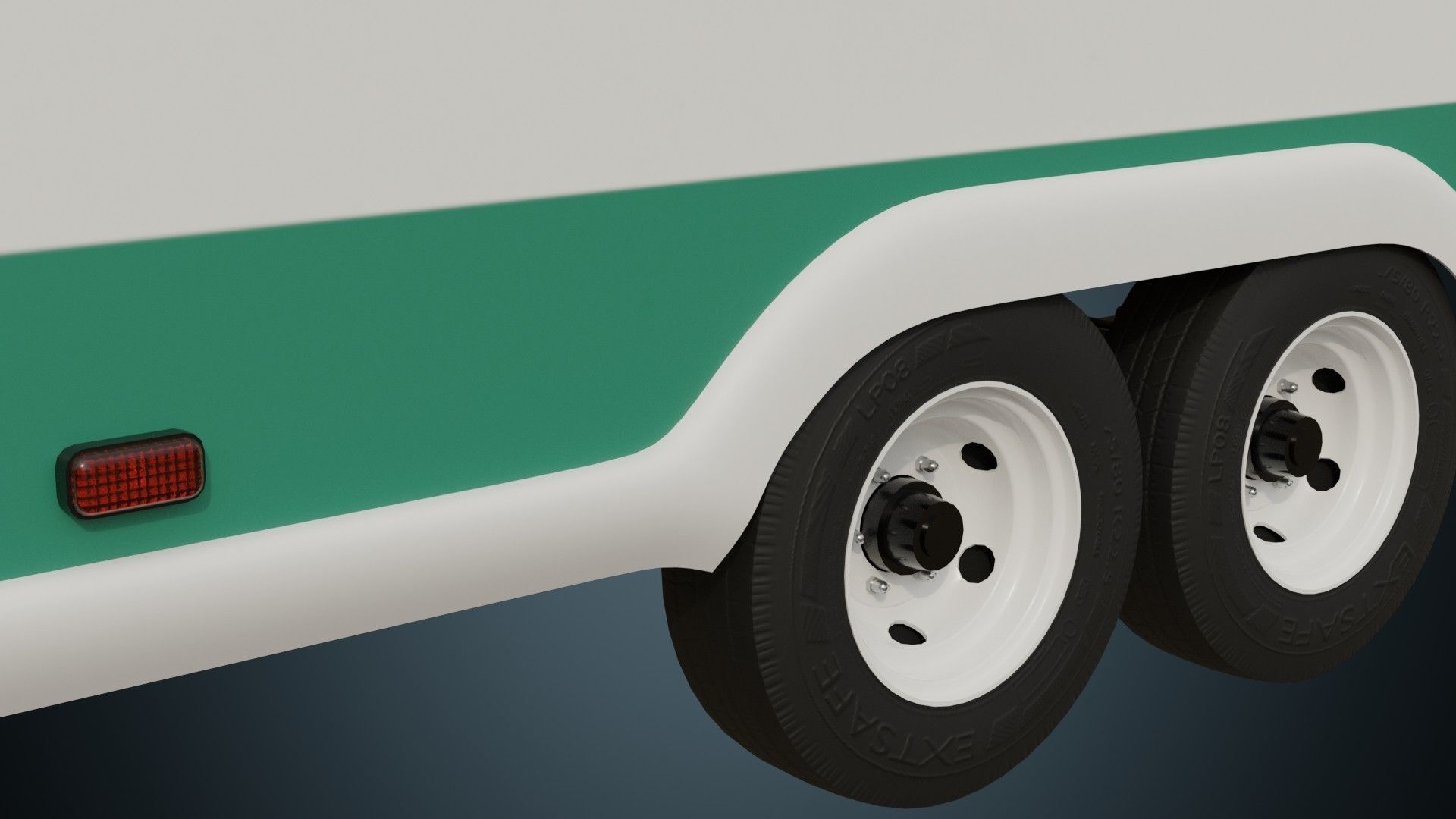 Caravan 1A Low-poly 3D model_6