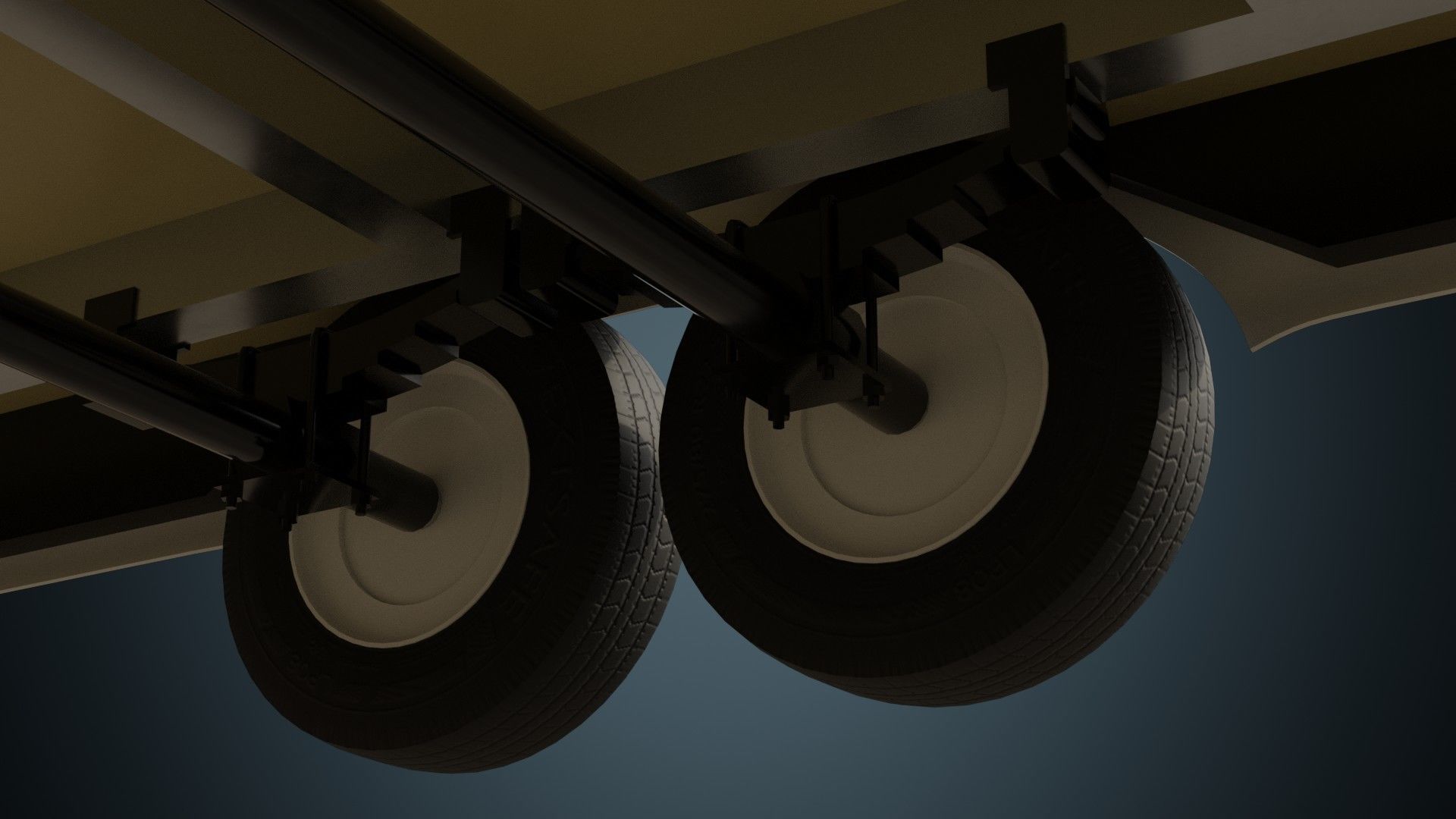 Caravan 1A Low-poly 3D model_7