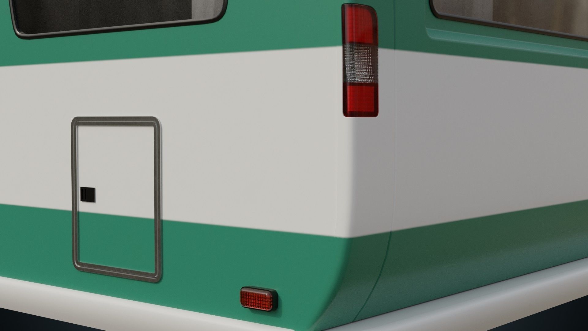 Caravan 1A Low-poly 3D model_8