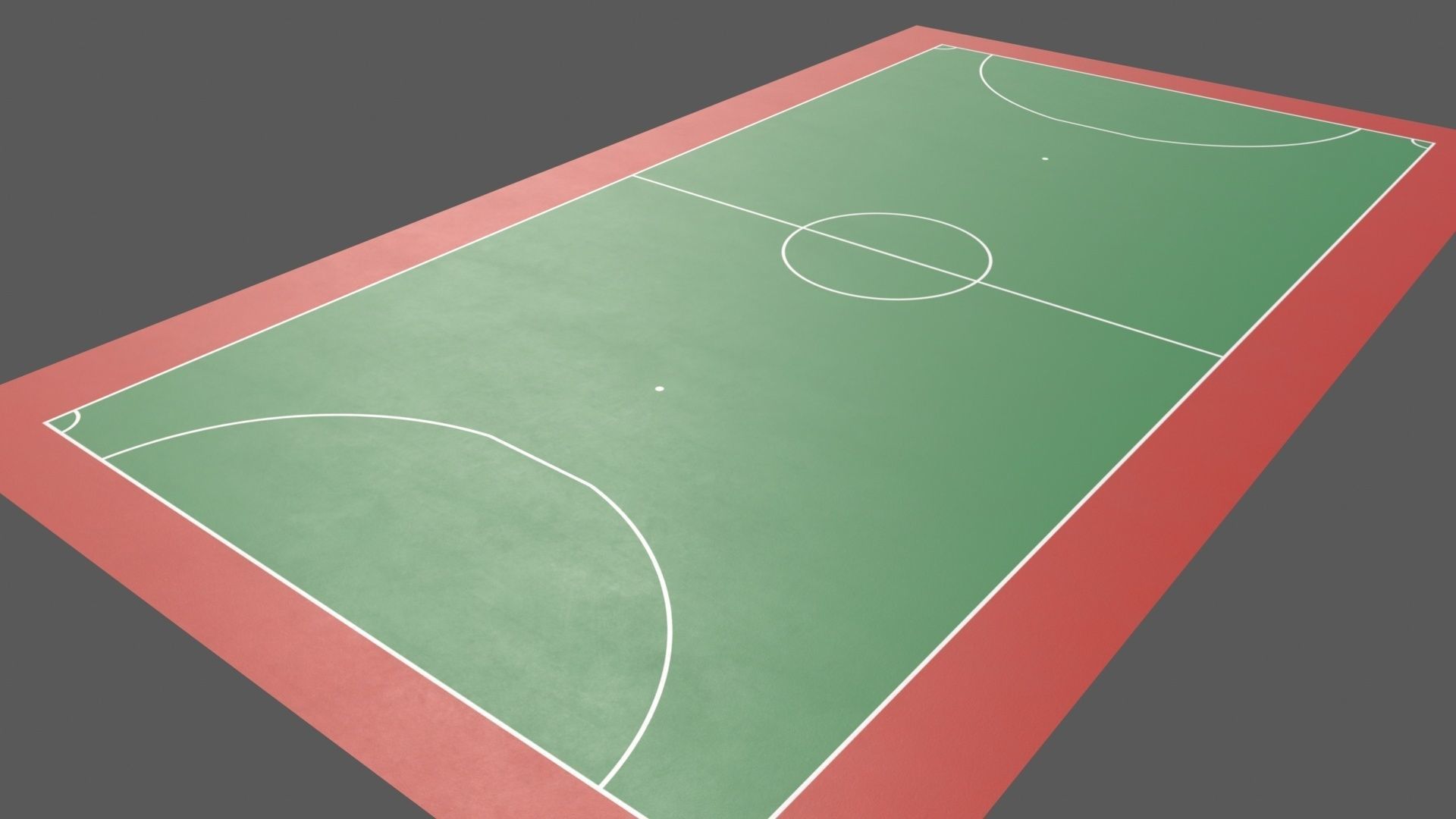 PBR Soccer and Football Court Floor Low-poly 3D model_4