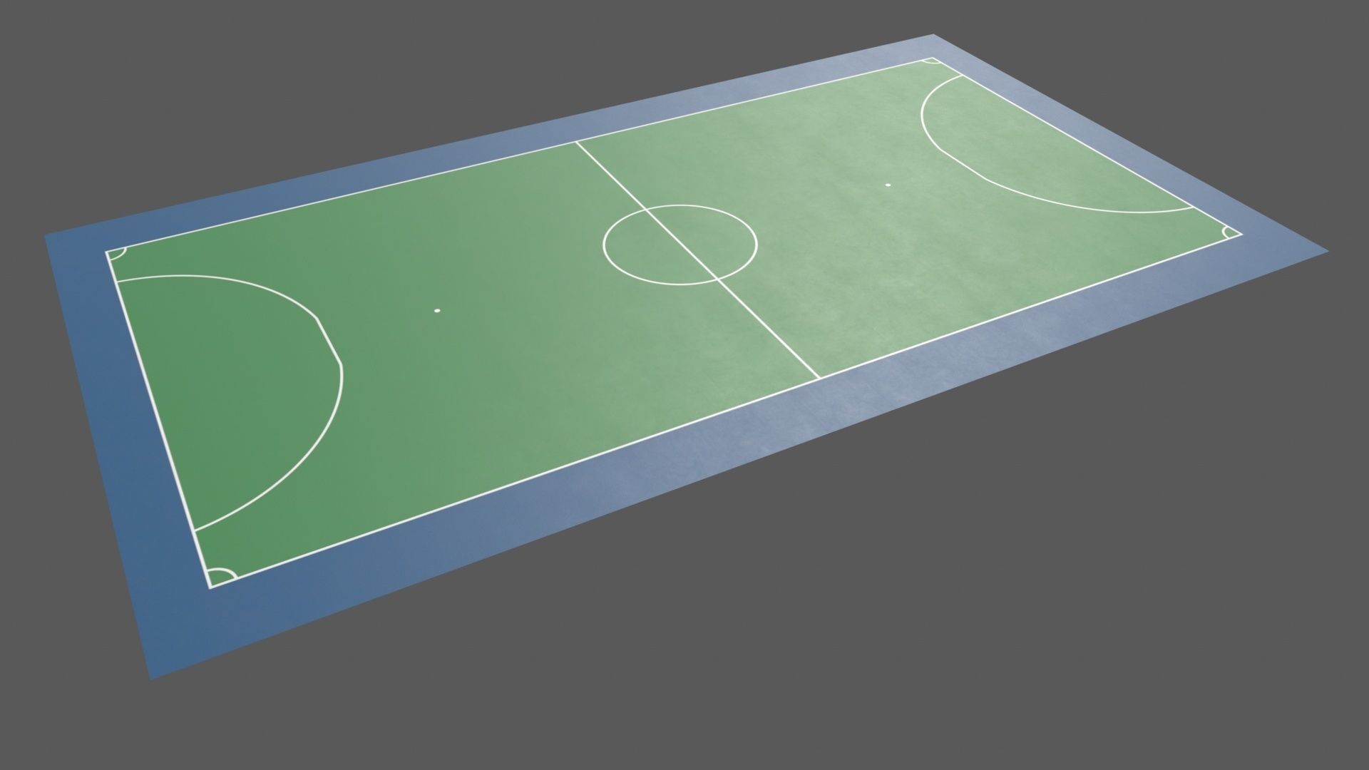 PBR Soccer and Football Court Floor Low-poly 3D model_28