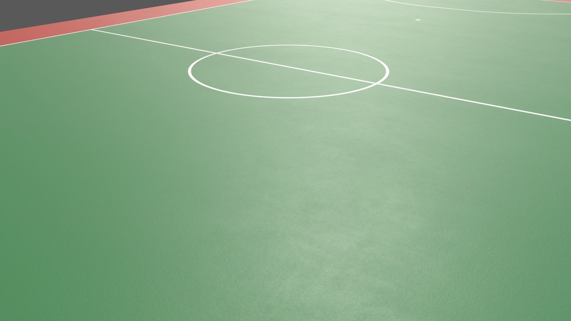 PBR Soccer and Football Court Floor Low-poly 3D model_5