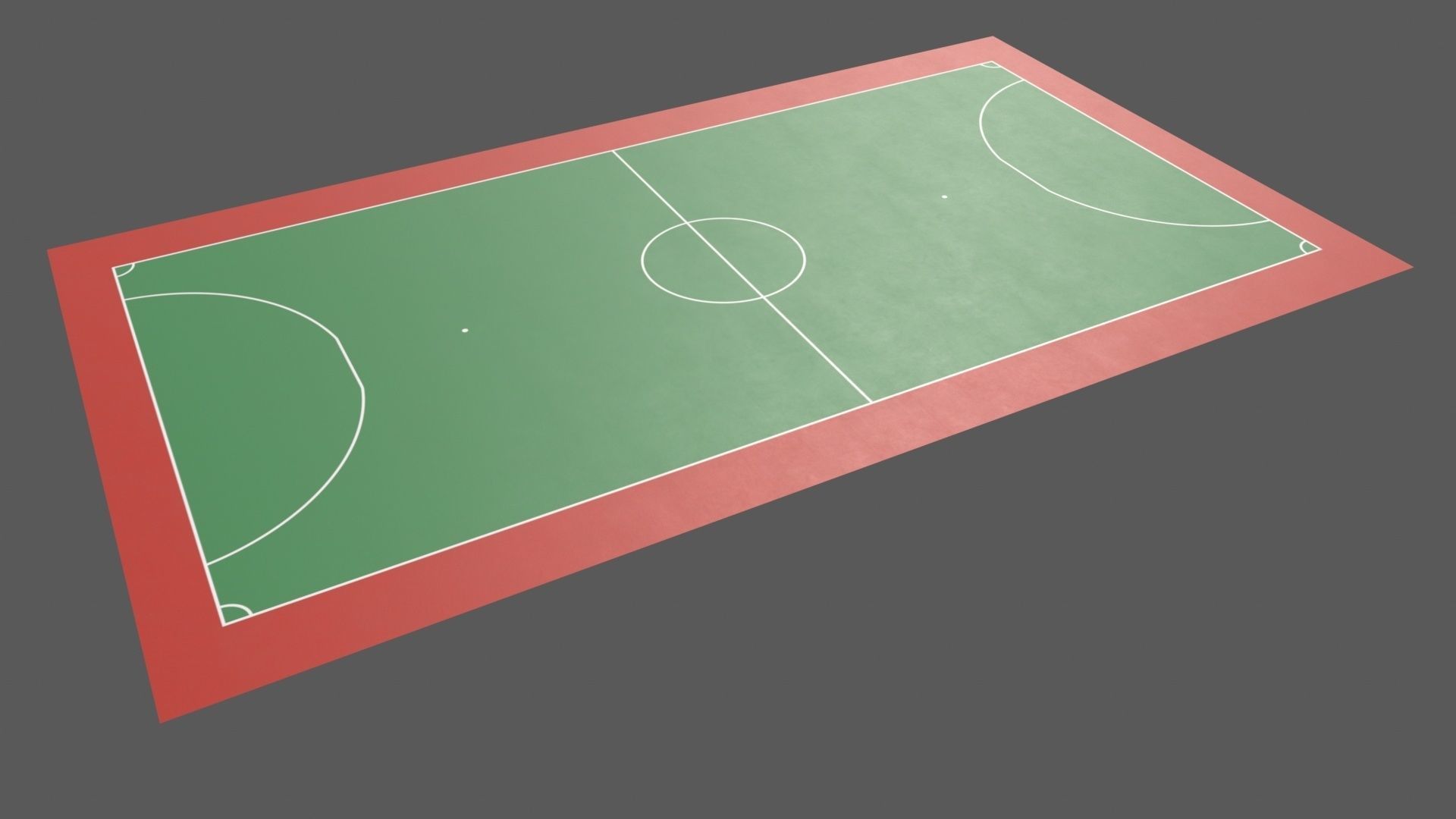 PBR Soccer and Football Court Floor Low-poly 3D model_3