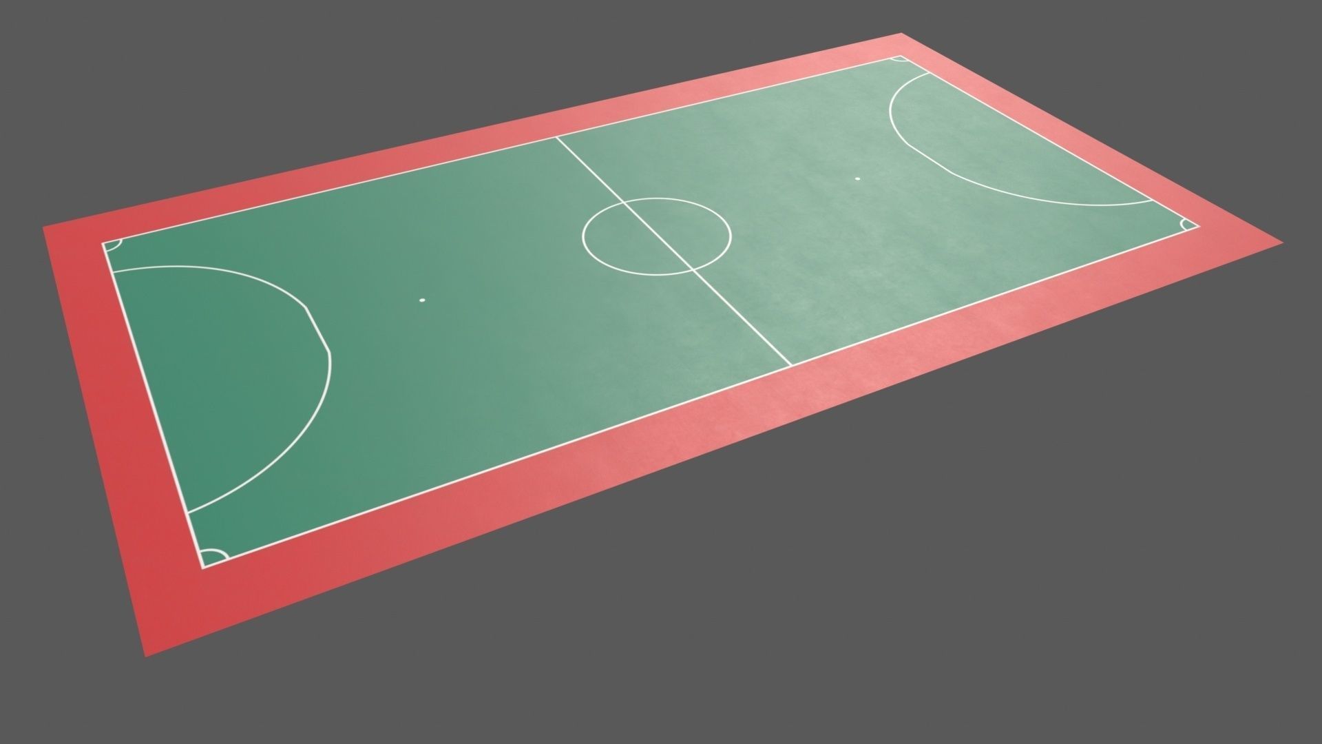 PBR Soccer and Football Court Floor Low-poly 3D model_37