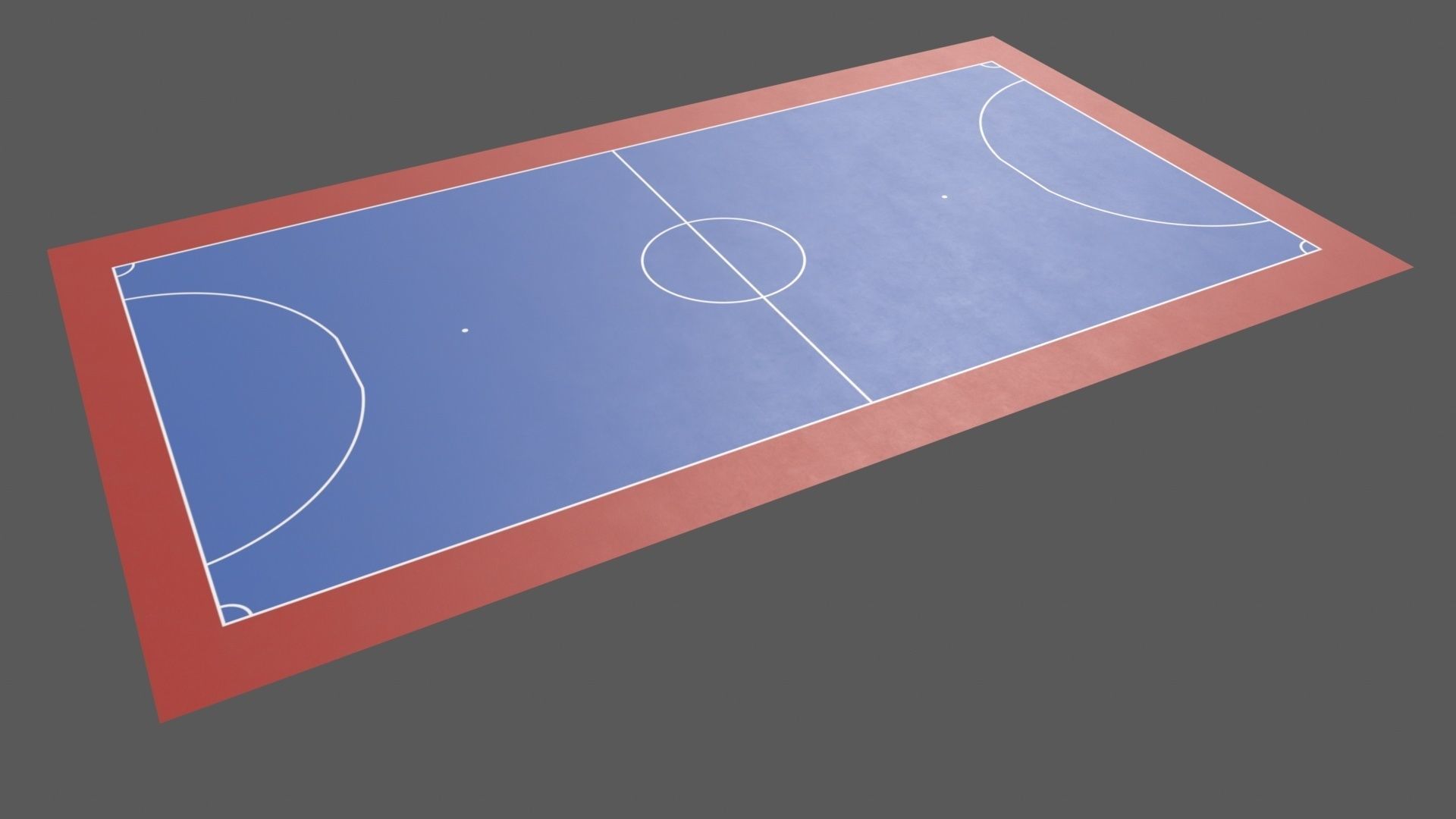 PBR Soccer and Football Court Floor Low-poly 3D model_64
