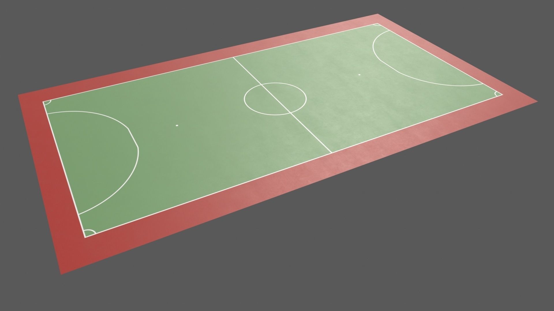 PBR Soccer and Football Court Floor Low-poly 3D model_57
