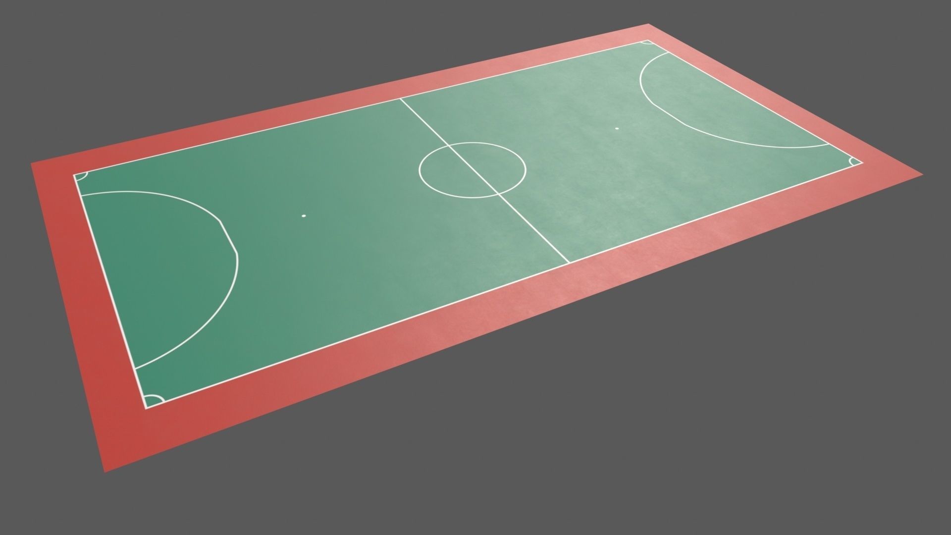PBR Soccer and Football Court Floor Low-poly 3D model_48