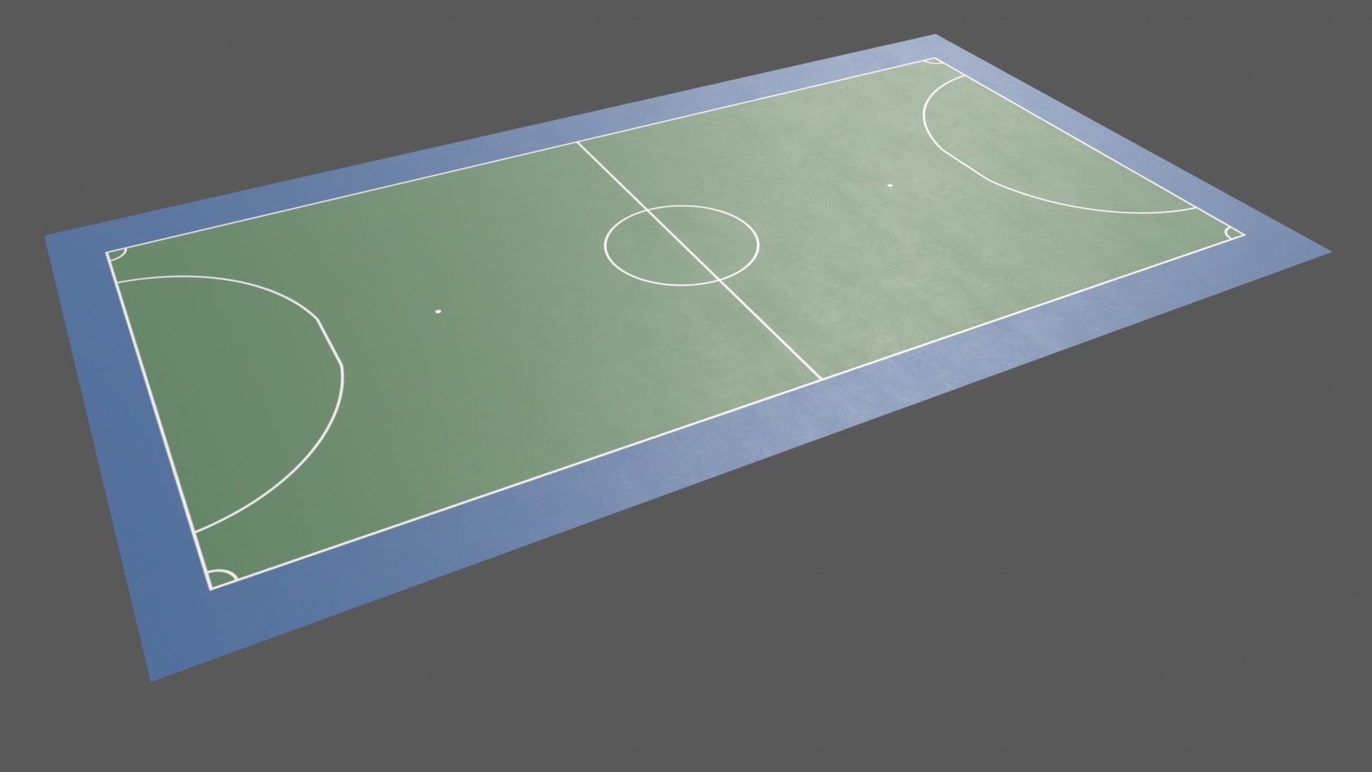 PBR Soccer and Football Court Floor Low-poly 3D model_20