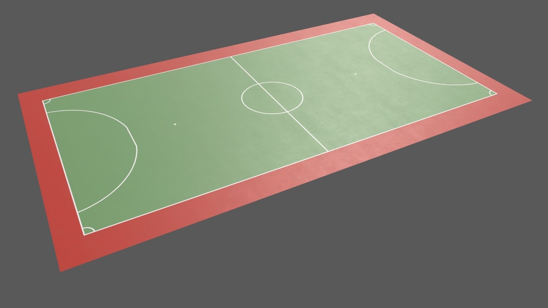 PBR Soccer and Football Court Floor Low-poly 3D model_46