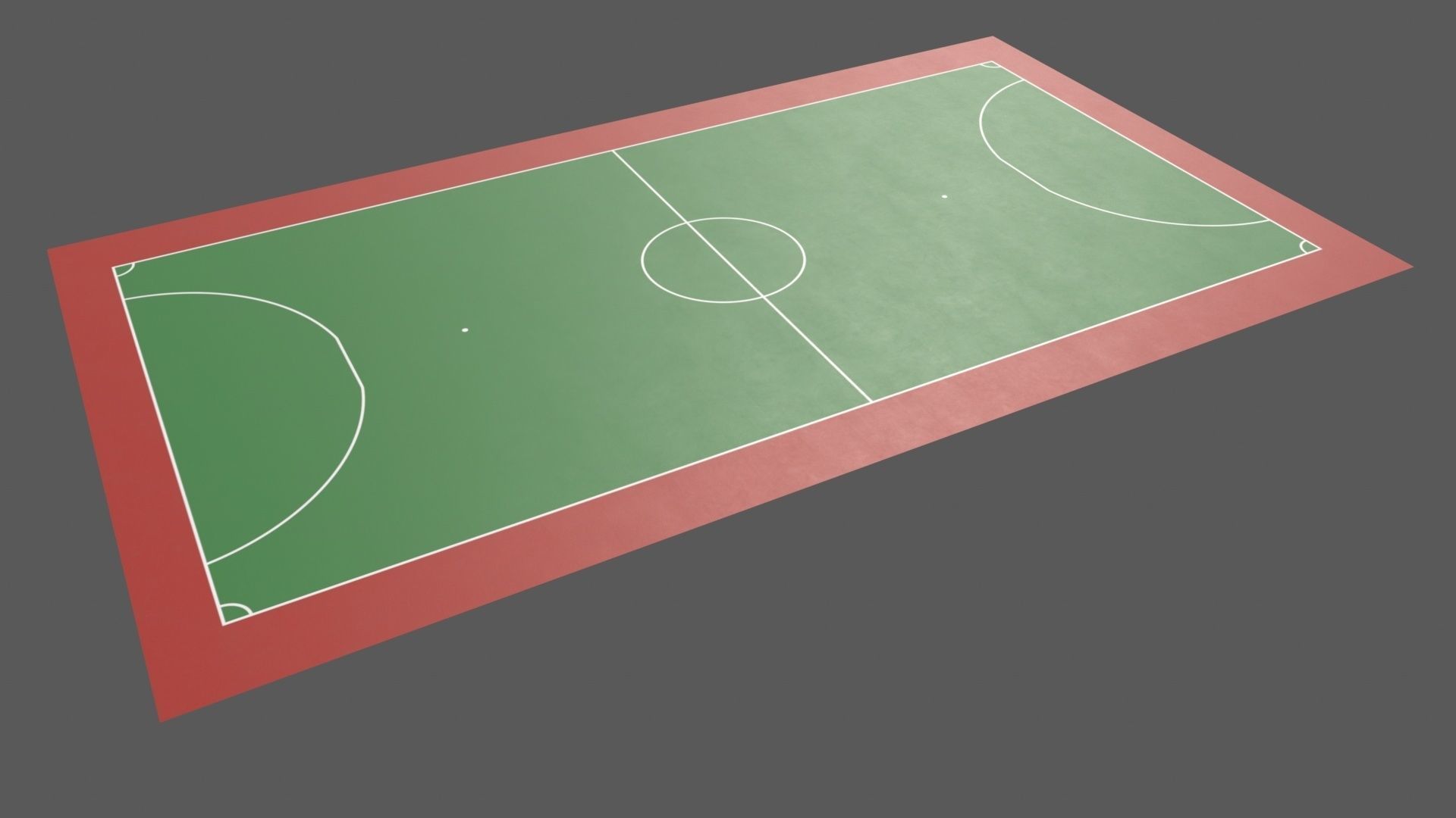 PBR Soccer and Football Court Floor Low-poly 3D model_61