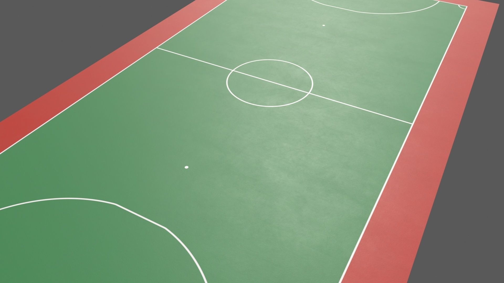 PBR Soccer and Football Court Floor Low-poly 3D model_6