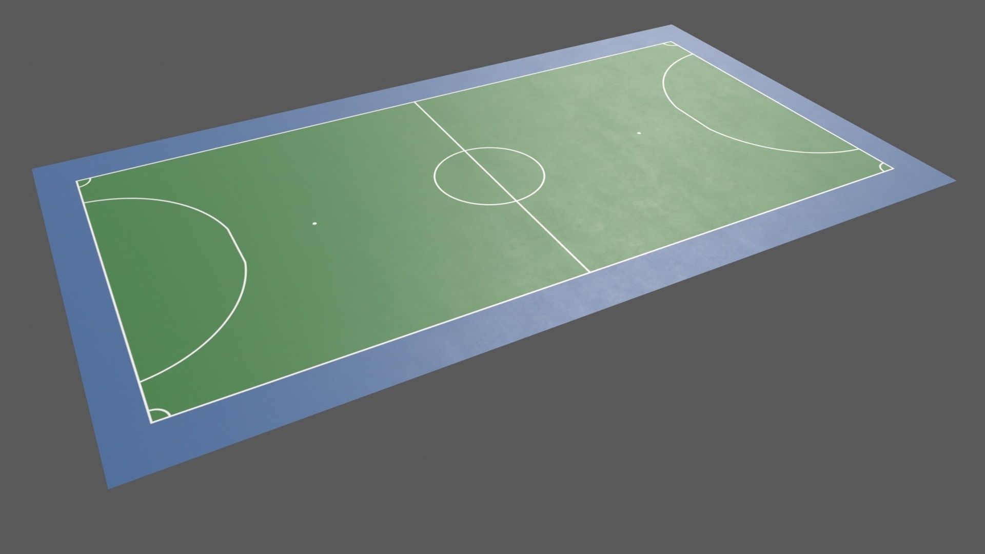 PBR Soccer and Football Court Floor Low-poly 3D model_22