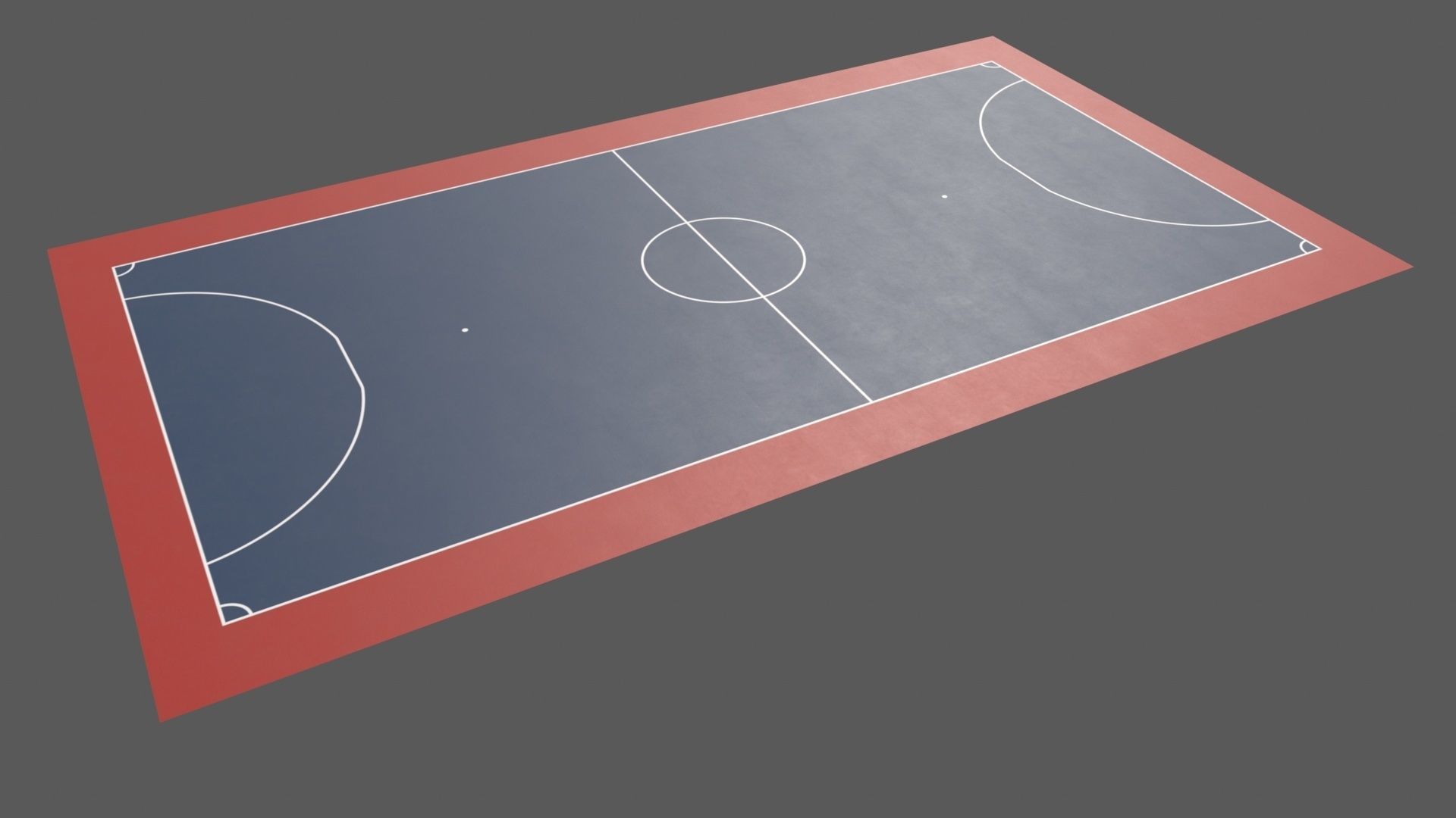 PBR Soccer and Football Court Floor Low-poly 3D model_67