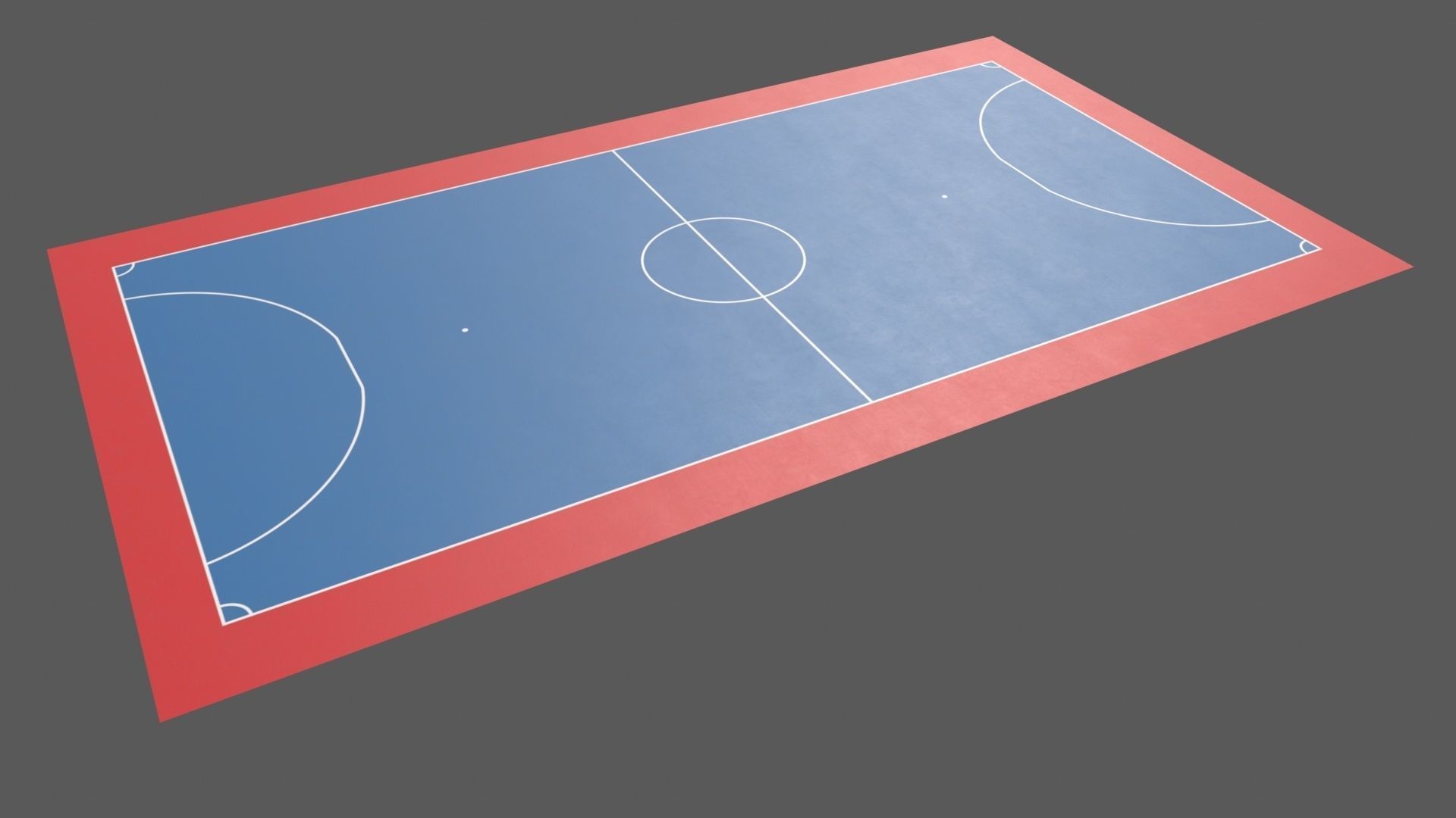 PBR Soccer and Football Court Floor Low-poly 3D model_41