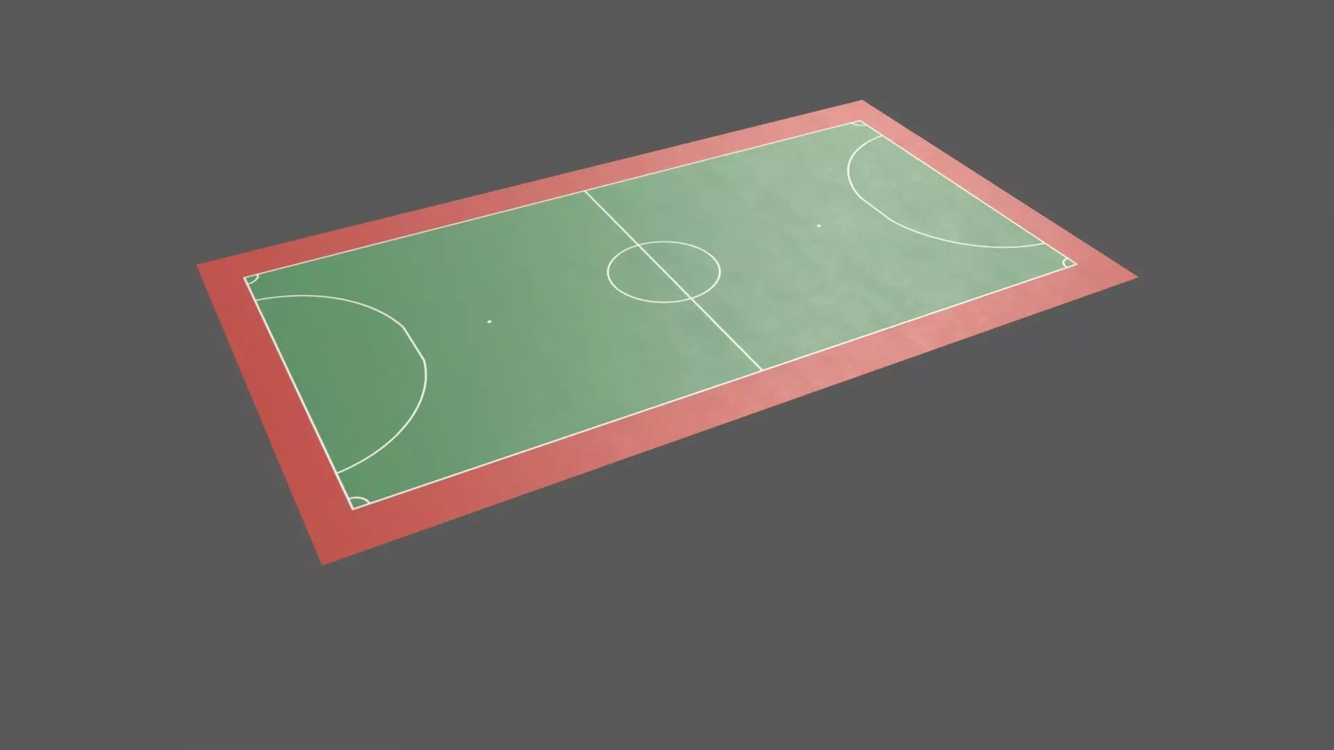 PBR Soccer and Football Court Floor Low-poly 3D model_0