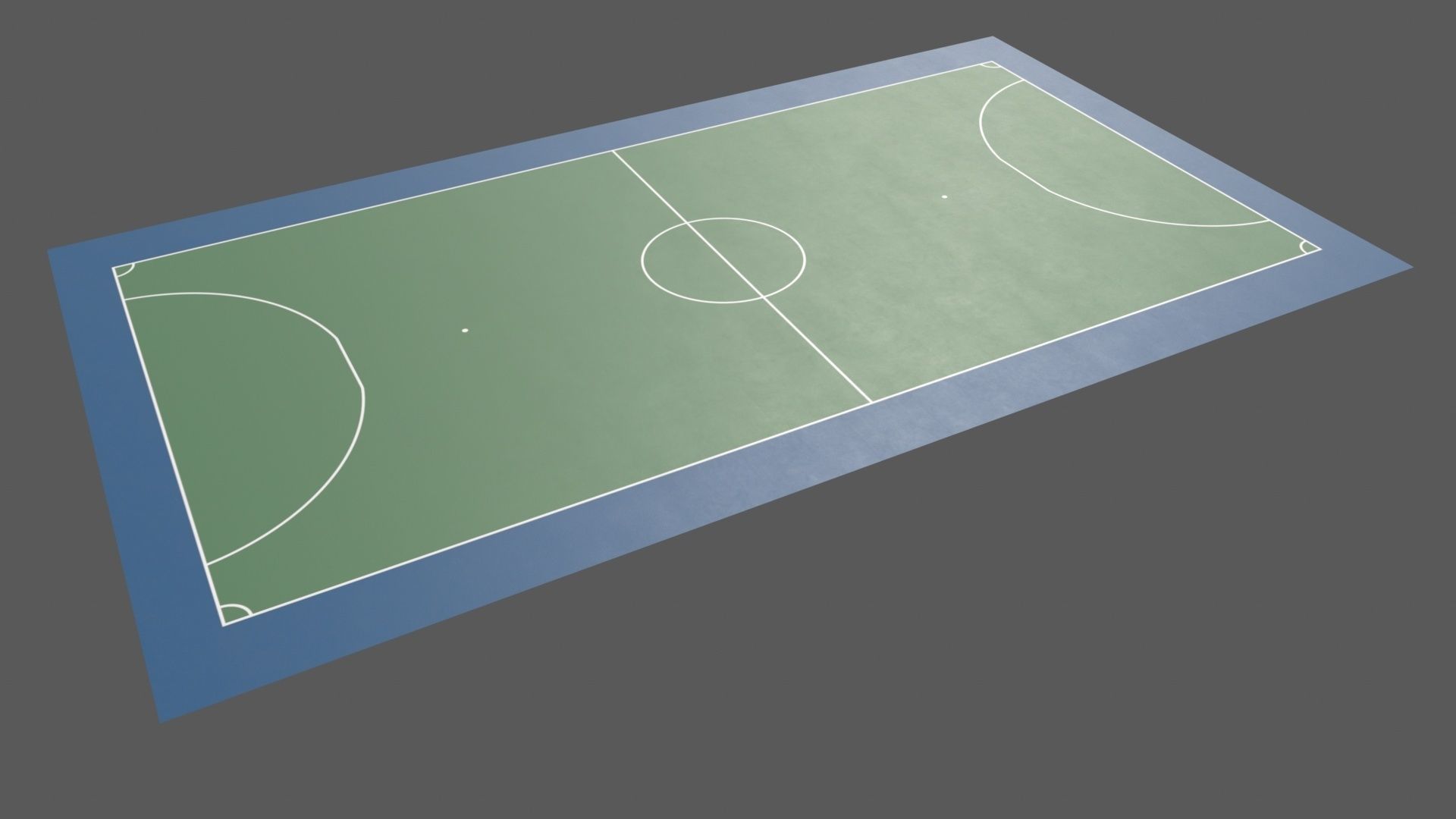 PBR Soccer and Football Court Floor Low-poly 3D model_27