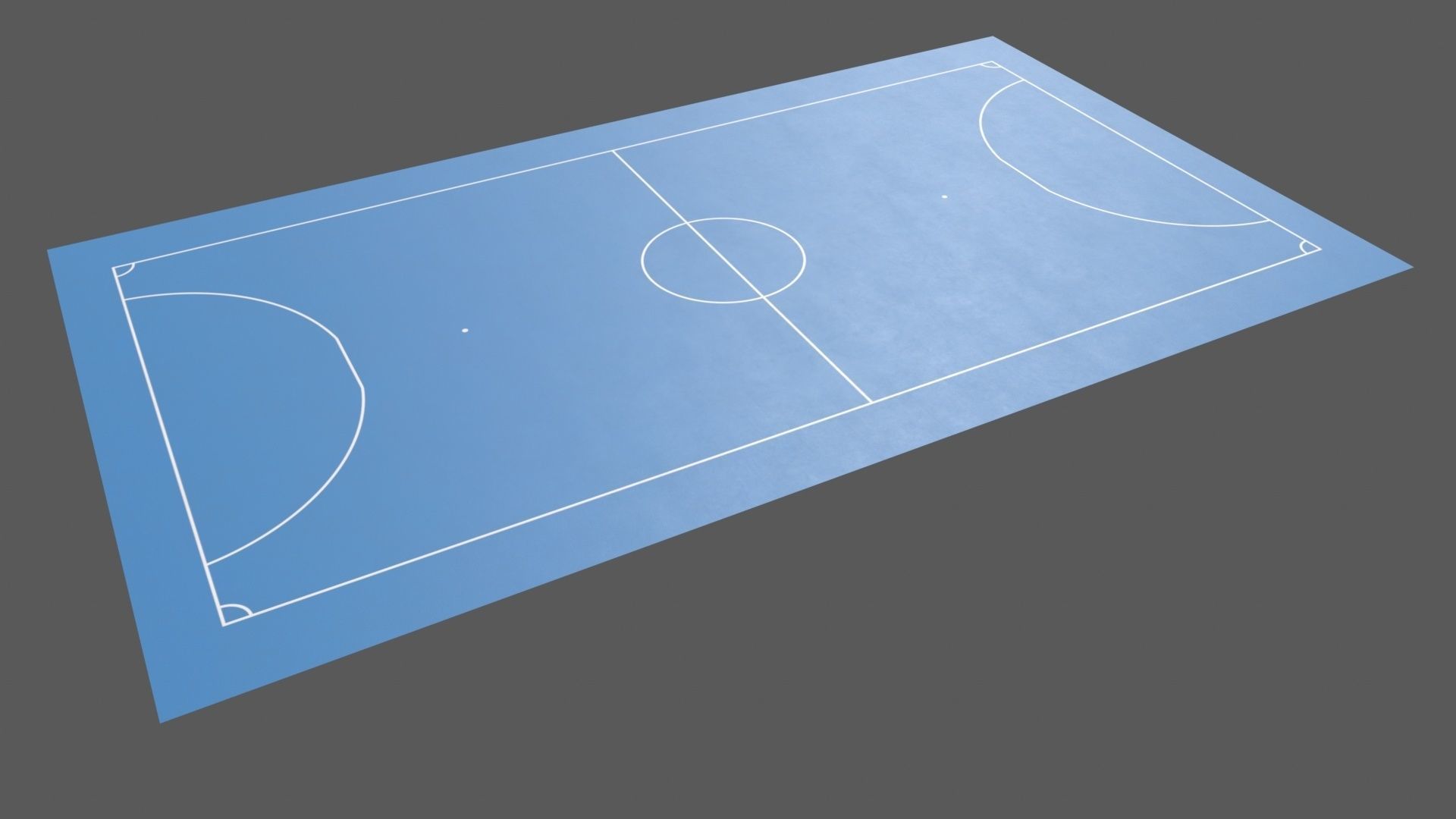PBR Soccer and Football Court Floor Low-poly 3D model_77