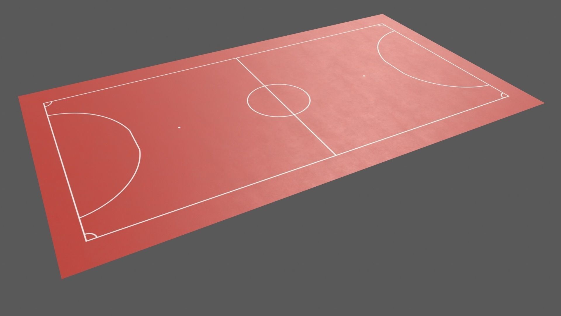 PBR Soccer and Football Court Floor Low-poly 3D model_86