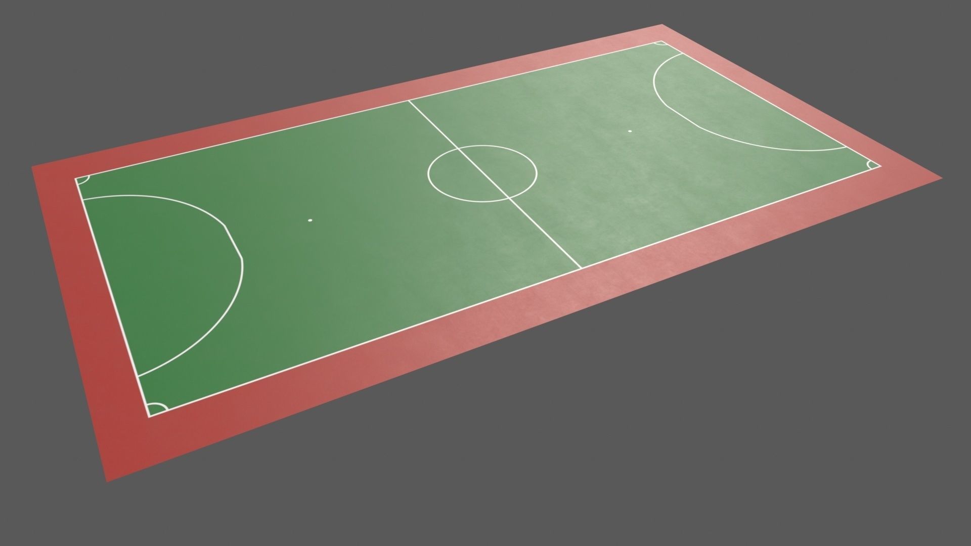 PBR Soccer and Football Court Floor Low-poly 3D model_62