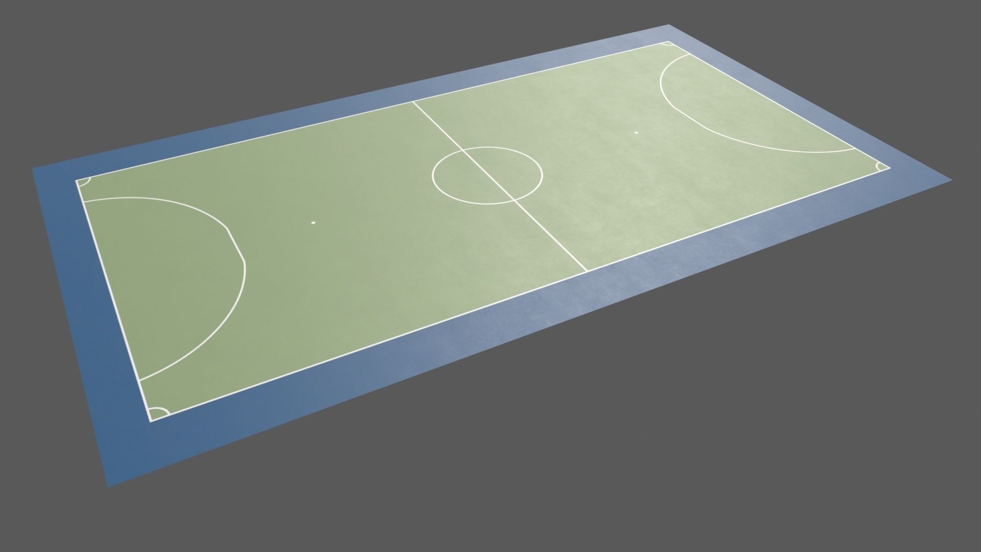 PBR Soccer and Football Court Floor Low-poly 3D model_25