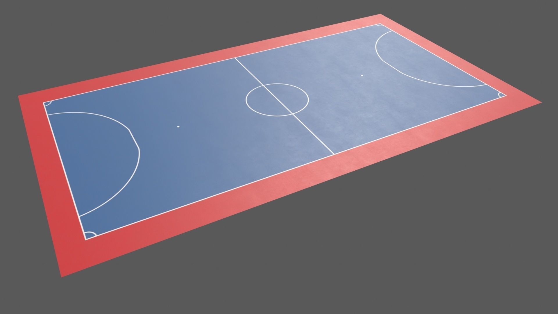 PBR Soccer and Football Court Floor Low-poly 3D model_43